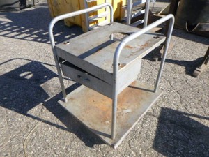 Metal Cart on Wheels