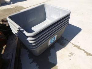 6 Regal Plastic Tubs