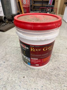 Sealed 5 Gallon Pale Roof Gard 700 White Elastomeric Coating
