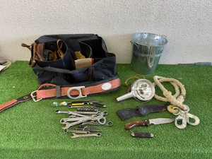 Hand Tools, Knives & Tote Bag