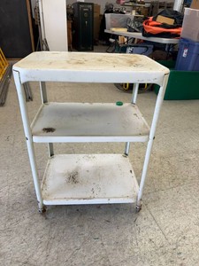 Rolling Metal Cart 16 x 22 x 31 Tall