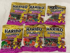 M - Haribo Goldbears Wild Berry Gummy Candy 5 Oz (Lot of 6)