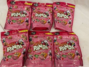 G - Meiji Hello Panda Strawberry Cookies 7 Oz (Lot of 6)