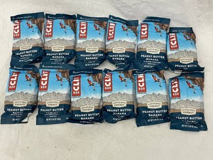 G - Clif Bar Peanut Butter Banana Energy Bars 2.4oz (Lot of 12)