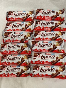 E - Kinder Bueno Crispy Creamy Chocolate Bars 2-Pack (Lot of 12)