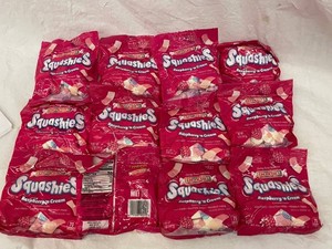 E - Smarties Squashies Raspberry N Cream Candy (Lot of 12)