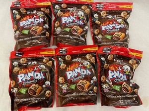 N - Meiji Hello Panda Chocolate Cookies 7 Oz (Lot of 6)