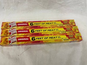 B - Slim Jim Original Smoked Snack Sticks 5.82oz (Lot of 3)