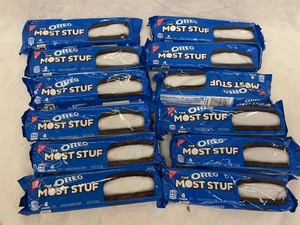 D - Oreo Most Stuf Chocolate Sandwich Cookies 3 Oz (Lot of 12)