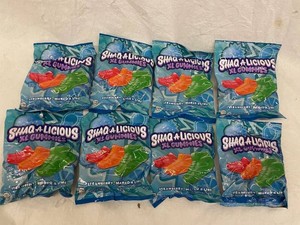 K - Shaq-a-licious XL Gummies Strawberry Mango & Lime 6.2 Oz (Lot of 8)