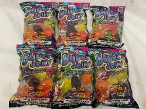 K - Super Jelly Sour Surprise 9-Pack Jelly Fruit Candy (Lot of 6)