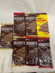 O - Hersheys XL Chocolate Bars - Assorted Varieties (Lot of 7)