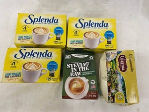 P - Splenda, Stevia in the Raw & Celestial Seasonings Tea Mixed Lot - 5 Boxes