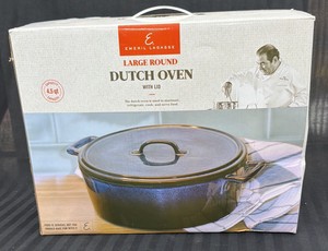 Brand New  Emeril Lagssse Large round Dutch oven with lid
