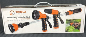 Brand New Torelli tools, watering nozzle set dual spray twist spray, dial spray wand three-piece