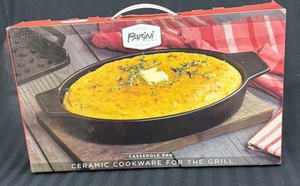 Brand New Parini cookware casserole pan ceramic cookware for the grill
