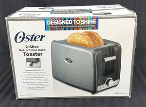 Brand New Oster, two sliced retractable cord toaster