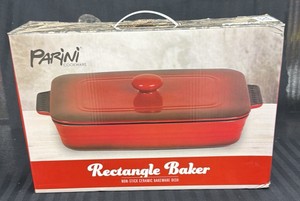 Brand New Paini cookware rectangle, baker  Nonstick ceramic bakeware dish with lid