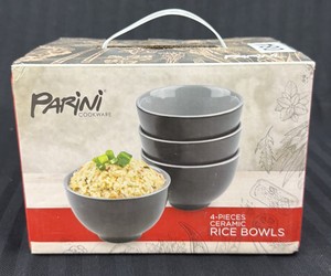 Brand New Parini cookware four piece ceramic rice bowl set