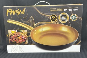 Brand New Parini 18 k Golden chef cookware collection nonstick 11 inch fry pan
