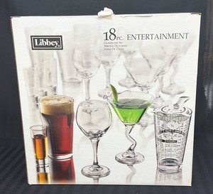 Brand New Libby 18 piece entertainment glassware set