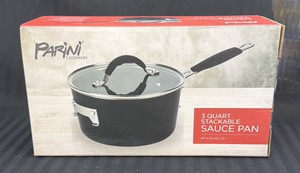 Brand New Parini 3 quart stackable sauce pan with lid