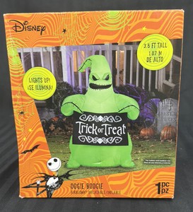 Brand New Disney Halloween Oogie Boogie air blowing inflatable 3.5 feet tall lights up