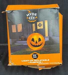 Brand New Hyde and Eek 38 inch tall, light up inflatable pumpkin