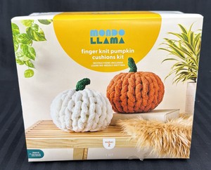 Brand New  Mondo LLama Finger net pumpkin cushion kit