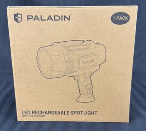Brand New Paladin LED rechargeable spotlight with USB charger