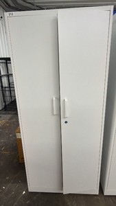 Brand New Metal Cabinet with keys, stand 72 inches tall 32 inches wide 16 inches deep comes with five shelves