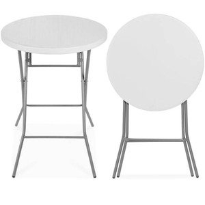 Brand New Bar Height Folding Table Indoor Outdoor Accessory w Thick Table Top - 32in