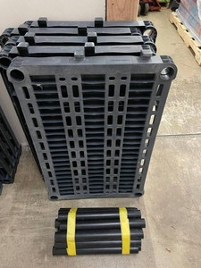 Plastic Shelving Set With Support Posts and 4 shelves
