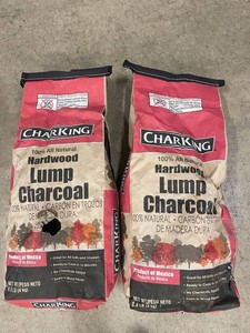 Charking Hardwood Lump Charcoal 8.8 Lb Bags (Lot of 2)