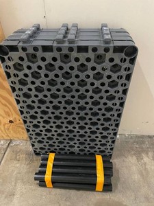 Four-Shelf Plastic Shelving Set