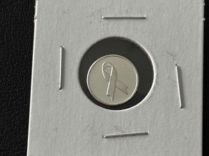 1 Gram .999 Fine Silver Round Cancer Ribbon