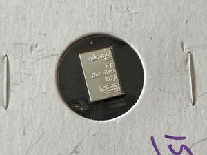 1 Gram .999 Fine Silver Valcambi Suisse Bar