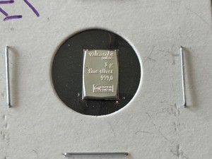 1 Gram .999 Fine Silver Valcambi Suisse Bar
