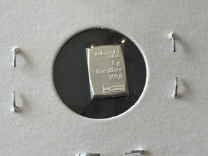 1 Gram .999 Fine Silver Valcambi Suisse Bar