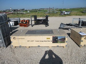 23ftx22ft Double Garage Metal Shed 2026  K2223G Unused
