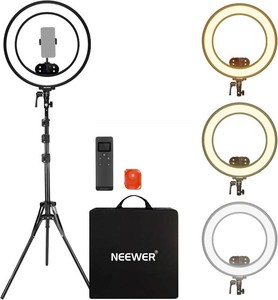 $250 NEEWER RB18B 18 Ring Light, Wireless Professional Edge Lit Lighting