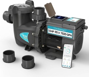 $799 Variable Speed Pool Pump, InAbove Pool Pump with Filter Basket, 7920GPH, 1.5 HP, 115V