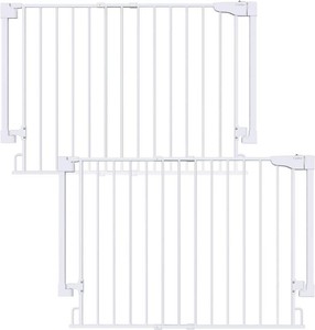 $150 Cumbor 2 Pack 29.2-43 No Bottom Bar Baby & Dog Gate for Stairs & Doorways