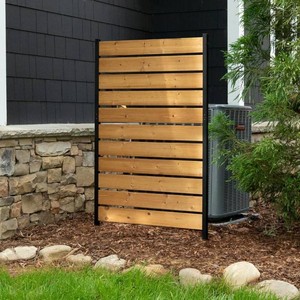 Enclo Concord Privacy Screen, Cedar Wood DIY No Dig Kit