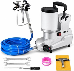 $210 1600W Airless Paint Sprayer, High Pressure Electric Stand Paint Sprayer Machine for Home Interior Exterior Walls, Furniture, Fence, Deck, Cabinet, DIY Commercial Contractor Use