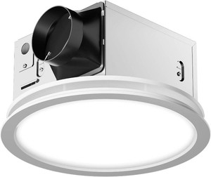 $130 Fitop Bathroom Exhaust Fan with Light,130 CFM 1.5 Sones 47W 1100LM
