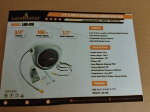 12 X 100 FT Retractable Garden Hose Reel