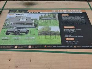 21 x 13 Ft Metal Carport