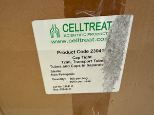 1000ct  12ml Transport Tubes with Caps