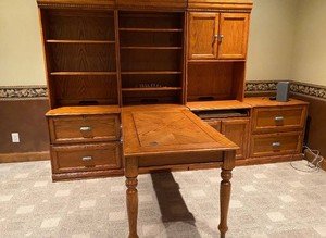 Executive Desk-Large Solid Oak